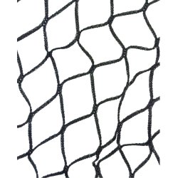 Svart nät för lastsäkring och avspärrning. Tillverkat i slitstarkt och lätt polyeten med 45 mm maskstorlek