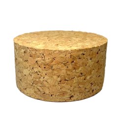Cylindrisk kork med hög flytkraft, idealisk för tillverkning av flytande nyckelringar. Perfekt för makramé och pyssel.
