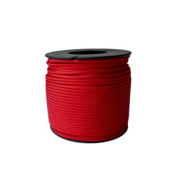 2mm paracord snöre i röd färg – tåligt snöre för dekoration och praktisk användning