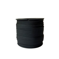 2mm paracord snöre i svart – klassiskt paracordsnöre för allsidig användning