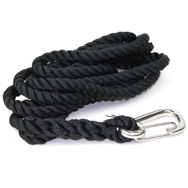 3-slagen polyestersilke med hake i ena ändan.