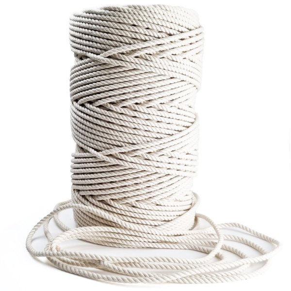 Bomullsrep av oblekt bomull.