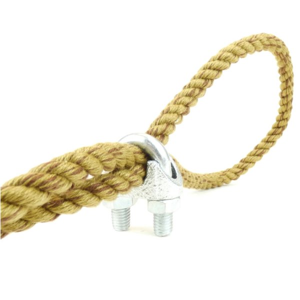 Bygellås till rep och vajer. I stället för splitsade öglor