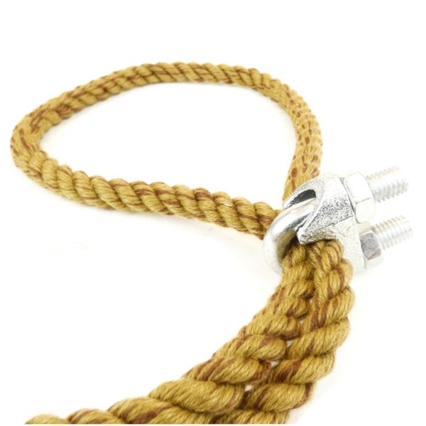 Bygellås till rep och vajer. I stället för splitsade öglor