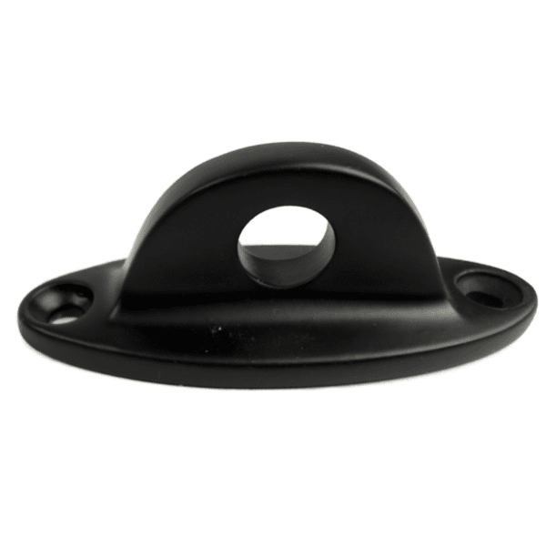 Fästögla till pistolhake, mattsvart, oval