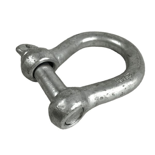 Öppning från 10-50mm. Godstjocklek från 5 till 25mm. Schackel av galvat stål. Till lyftanordningar, förankring, tågvirke m.m.