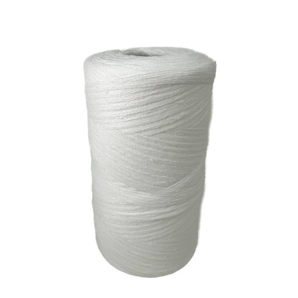 Twine made of 100% bleached cotton, Swedish-made, and soft for weaving and craft projects.